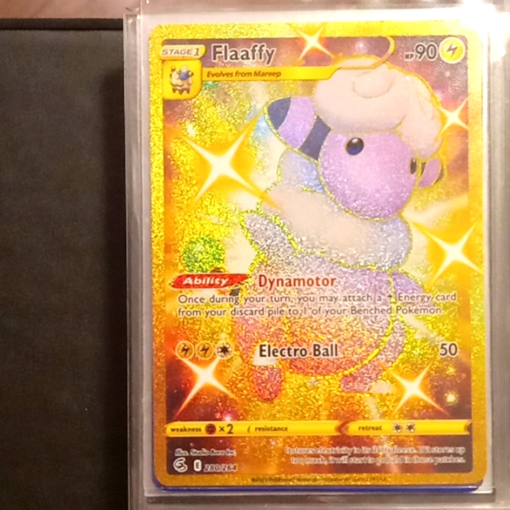 Pokemon Card Flaaffy gold secret rare #280/264